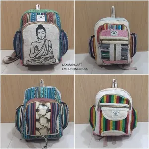 multi colors hemp backpack bags