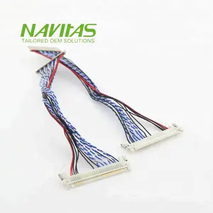 OEM Hirose DF14-20S-1.25C 20-pin Connector LCD Display LVDS Cable Assembly