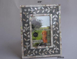 Patrones florales hechos a mano de alta calidad en Madre de perla incrustaciones imagen marco de fotos mesa escritorio marco de fotos decorativo - Product Image 2