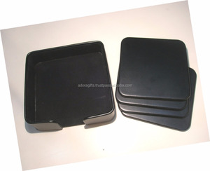 Juego De 4 Posavasos Con Soporte - Product Image 1