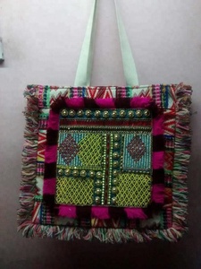 Indian Modern Bohemian Summer Embroidery Designer Handmade <b>Beaded</b> Messenger Bags Light Weight <b>Large</b> Capacity Women Evening Bags - Product Image 2