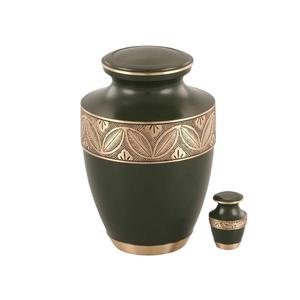Urne funéraire en laiton gravée sur mesure, style américain, artisanale, pour cendres humaines, prix direct usine - Product Image 3