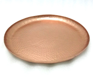 จานโลหะสำหรับเสิร์ฟอาหารถาดทองแดงทรงรีแบบโบราณจานโลหะสำหรับใช้ในบ้านดีไซน์ใหม่สำหรับเสิร์ฟอาหาร - Product Image 4