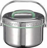 King International's Best Porte-aliments en acier inoxydable de haute qualité Dernière conception Boîte à lunch indienne Stockage de couleur noir blanc - Product Image 2