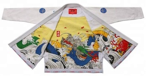 BJJ jis avec Sublimation intérieure blanc bleu noir bleu marine rose gris non blanchi) - Product Image 5