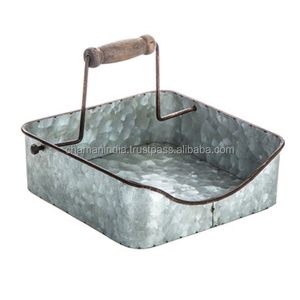 Rustique Galvanisé Étain Porte-Serviettes - Product Image 1