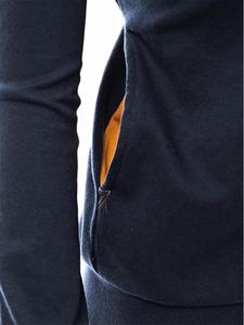 Latest Design Fashion 2020 Breathable Winter <b>Plus</b> <b>Size</b> <b>Men</b> Embroidered Two Tone <b>Sweatshirt</b> <b>Hoodies</b> with Pockets - Product Image 3