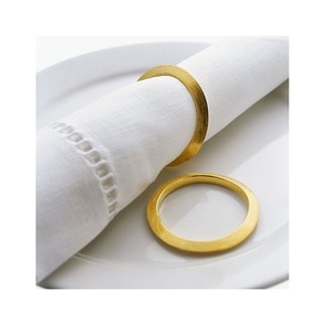 Anillos de Servilleta Metálicos Ecológicos de Estilo Clásico para Bodas, Fiestas, Restaurantes, Hoteles y Decoración de Comedor - Product Image 2