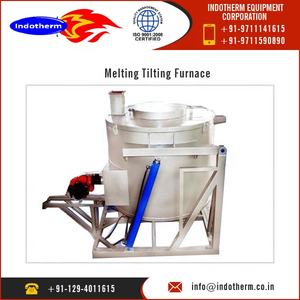 Technologie de basculement hydraulique avancée Four de creuset de fusion en cuivre à gaz Nouvel état avec composants de noyau de roulement de pompe - Product Image 2