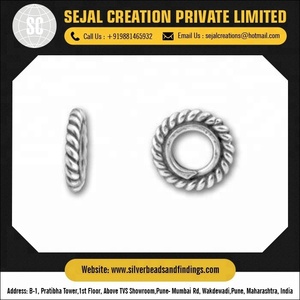 Perles en argent uni - Product Image 6