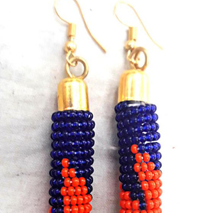 Pendientes Maasai de Moda, Pendientes Africanos, Pendientes con Cuentas - Product Image 1