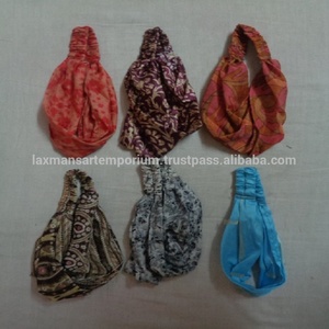 Hermosas Diademas de Seda Estampada para Mujer, Marca LAXMANS, Lavables, Tamaño 15cm, Proveedor Mayorista a Granel de la India - Product Image 2