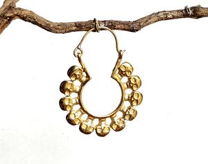 Pendientes de aro gitanos de latón de nuevo estilo al por mayor para mujer, joyería tribal para fiesta, boda, compromiso, idea de regalo. - Product Image 2