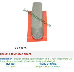 เครื่องมือเครื่องประดับ1457A สำหรับช่างอัญมณีการออกแบบแสตมป์รูปดาว GS - Product Image 2