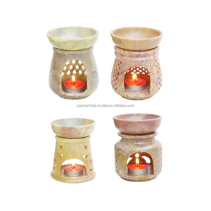 เตาเผาน้ำมันหอมระเหย ทำจากหินธรรมชาติ แกะสลักด้วยมือ ดีไซน์หลากหลาย สวยงาม ราคาดีที่สุด สำหรับตกแต่งบ้าน - Product Image 1