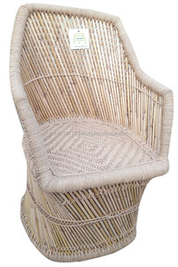 Ensemble de 2 chaises en rotin naturel, en bambou, pour salon, bureau, réception, jardin, café, restaurant, meubles - Product Image 4