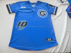 เสื้อเบสบอลแบบสั่งทำขายส่ง ปักลายแบบซับลิเมชั่น โพลีเอสเตอร์ 100% คอวี แขนสั้น ราคาพิเศษ - Product Image 3