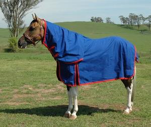 Couverture de cheval en toile imperméable, en coton robuste, pour l'extérieur et l'écurie, protection durable contre les intempéries - Product Image 1