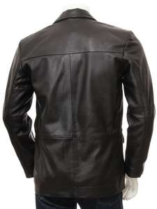 Nuevo Abrigo Largo de Piel de Cordero Genuina Personalizable para Hombre, Gabardina de Cuero, Chaqueta de Cuero con Detalles Ondulados - Product Image 2