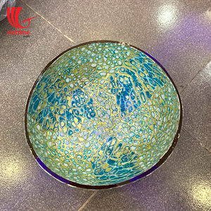 Bol naturel en noix de coco, Design Unique incrusté, vente en gros - Product Image 4