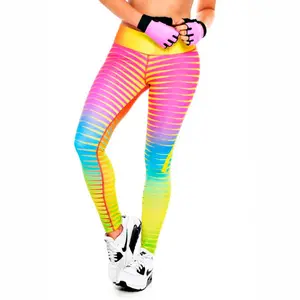 Roupas fitness femininas, leggings personalizadas de cintura alta