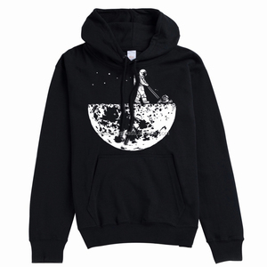 Sudadera con capucha personalizada KFH31 de 100% algodón para gimnasio, sudadera divertida con estampado de Luna para hombre, sudadera de talla grande para invierno - Product Image 1