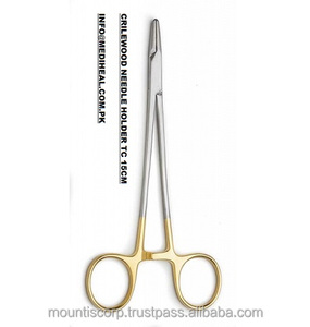 CRILEWOOD PORTE-AIGUILLES TC 15 CM ACIER INOXYDABLE DENTAIRE DE HAUTE QUALITÉ AVEC INSERTS EN CARBURE DE TUNGSTÈNE - Product Image 4