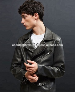 New Arrival Cheap Stylish Brand New Men's Shearling Sheepskin Leather Motorbike Jacket & Coats Removable Waist Belt Latest - Product Image 3