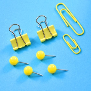 Doreen — boîte à baguettes Vintage, la dernière chance robe pour acheter des clips très mignons en papier jaune, épingles, papeterie - Product Image 5