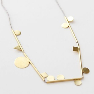 Collier à longue chaîne ajustable pour femmes, bijoux géométriques en plaqué or, nouvelle mode - Product Image 1