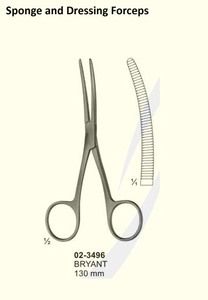 Bryant Dressing Forceps 12.5cm German Stainless Steel <b>Surgical</b> <b>Instruments</b> Mahersi Model 19-810 CE Certified - Product Image 2