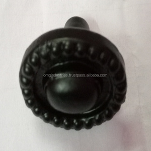 Poignée de tiroir en fonte noire en forme de coq, poignée de porte de cuisine contemporaine en laiton massif - Product Image 4