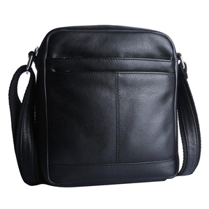 Hot Sale Genuine Leather <b>Cross</b> Body Shoulder Bag <b>Men</b> Vintage Zipper Durable <b>Chains</b> Waterproof Travel Business Daily Use - Product Image 3