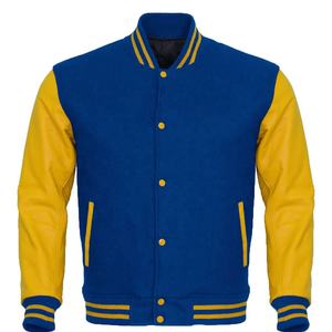 Wholesale Letterman Baseball <b>Jacket</b> School College University Team Wear <b>Boys</b> and Girls Men Wool Body & Original Leather Sleeves - Product Image 3