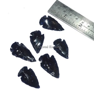 Worthbuy — têtes de flèches en pierre solaire bleue, flèches en Agate, soleil - Product Image 1