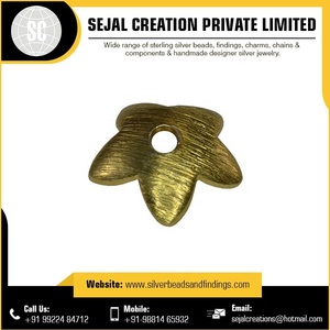 10MM <b>Plain</b> <b>Cap</b> Gold Plated Sterling Silver - Product Image 3