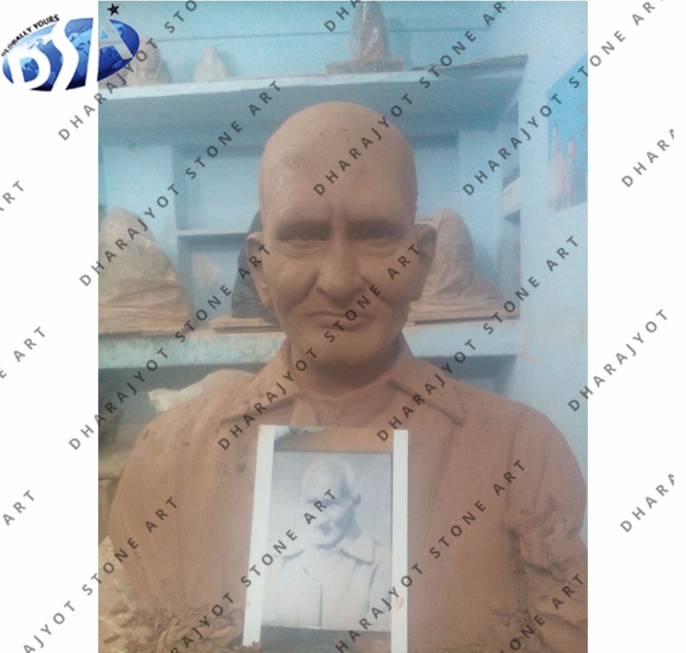 Полированная красная декоративная статуэтка из песчаника для пожилых людей, статуэтка из большого песчаника для мужчин, статуэтка с большой головой