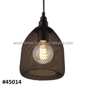 Farmhouse Decor Metal Hanging Pendant Lamp Metal Iron Perforated Cone Figure Hanging Pendant Lamp - Product Image 3