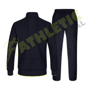 Survêtement d'entraînement sportif zippé à motif uni pour la course à pied pour hommes - Product Image 2