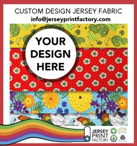 Make to order printed fabric custom design jersey fabric production digital printed fabric