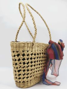 Vintage Women's Seagrass <b>Straw</b> <b>Clutch</b> <b>Bag</b> Handmade Woven Beach Pouch with Rattan Cover Closure Wholesale Style Handbags - Product Image 2