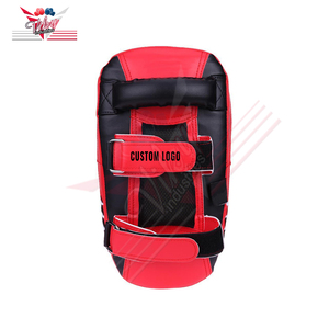 Bouclier de frappe en cuir Bouclier de frappe Curved Training Thai Pad Kick Target - Product Image 5