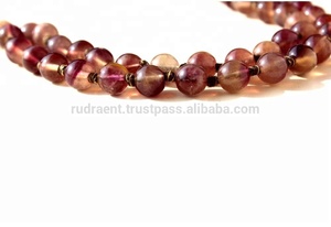 Collar Mala de Fluorita Natural Más Vendido, con Borla y Nudos, Cristal Curativo, Estilo Bohemio Espiritual, de Terceros - Product Image 2