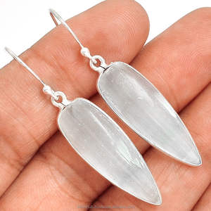 Boucles d'oreilles en argent Sterling 925, nettoyeur à la main, nouvelle collection - Product Image 1
