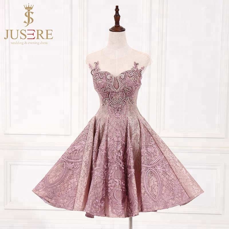 Sparkling Sheer Scoop Neck Heavy Hand Beaded Top Short Ball Gown pink Cocktail Dress| Alibaba.com Sparkling Sheer Scoop Neck Heavy Hand Beaded Top Short Ball Gown pink Cocktail Dress| Alibaba.com