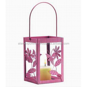 New Hot Selling Vintage New Arrival Laser Cutting Indoor Metal <b>Candle</b> <b>Lantern</b> Square Shape Customized Finished for Home & Garden - Product Image 1