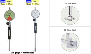 Jauge de cylindre standard PEACOCK OZAKI Plage de CC-02 6-10mm (sans jauge à cadran) outil de mesure de diamètre intérieur de haute qualité - Product Image 2