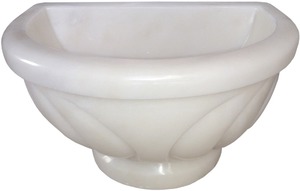Kurna — lavabo de bain turc bien conçu, bassin de lavage en marbre de haute qualité - Product Image 2