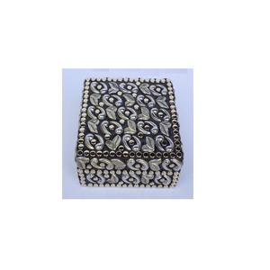 ชิ้นส่วนเหล็กโลหะโมเสกบนกล่องไม้สี่เหลี่ยมทุกขนาดกล่องเครื่องประดับสำหรับผู้หญิงและเด็กผู้หญิงของขวัญแปลกใหม่ - Product Image 2