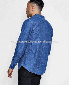 Chemise en jean décontractée pour homme, nouvelle arrivée, élégante, bon marché, personnalisée, nouvelle collection 2026, chemise respirante pour homme - Product Image 3